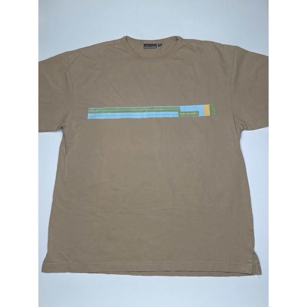 Westbound Mens Tan Graphic T Shirt Size M Short Sleeve Casual Streetwear